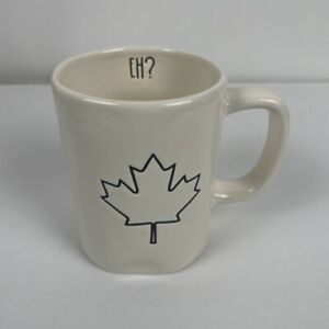 Rae Dunn Canadian Maple Leaf "Eh?" Mug